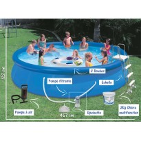 Pack Piscine Gonflable H76cm X ø366cm Accessoires Formule